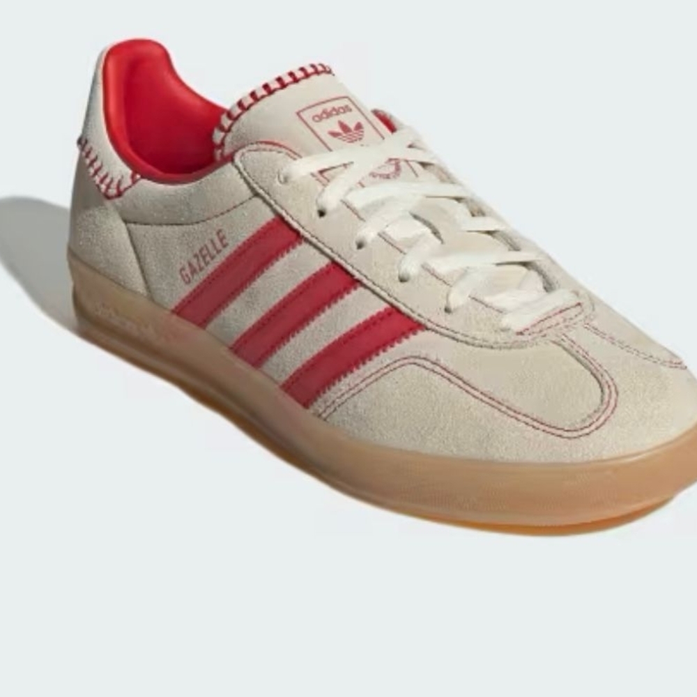 Adidas Gazelle Woman/Men Shoes - White and Red